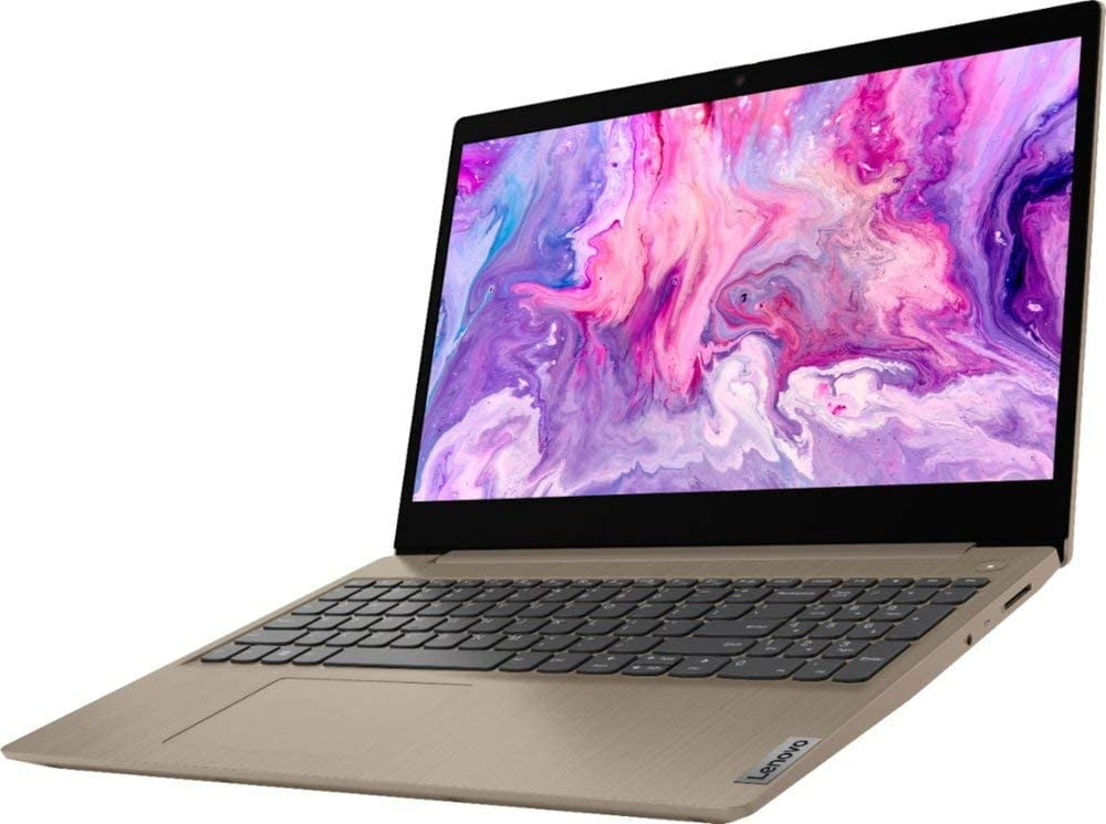 Lenovo IdeaPad 3 15" HD Touch Screen Laptop, Intel 10th Gen Dual-Core i3-1005G1 CPU, 8GB DDR4 RAM, 256GB PCI-e SSD, Webcam, WiFi 5, Bluetooth, Windows 10 S - Almond