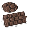 thumbnail image 3 of 2 piezas de silicona para molde de chocolate, molde de chocolate fácil de desmoldar, molde antiadherente, libre de BPA., 3 of 5