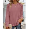 thumbnail image 3 of Zeagoo Long Sleeve Tunic Tops For Women Womans Top Fall Casual Long Shirts Crew Neck Sweatshirts Fall Outfits For Women 2025, 3 of 6