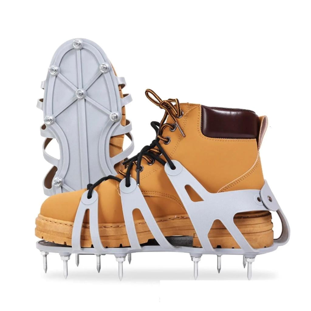 Shoes Efficient Grass Aerator Shoe for Aerating Overlays Cover Installation Resinous Coating Epoxy Floor