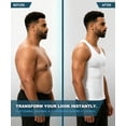 thumbnail image 4 of MANIFIQUE Gynecomastia Compression Shirts for Men - Sleeveless Slimming Undershirts Body Shaper Workout Tank Top, 4 of 7