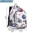 thumbnail image 2 of FORMRS School Backpack 17" Student Travel Bag with Laptop Compartment, Cartoon American Football Helmets, 2 of 7