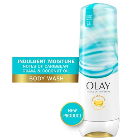 Olay Indulgent Moisture Women's Body Wash, Notes of Guava and Coconut, for All Skin Types, 20 fl oz