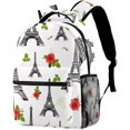 thumbnail image 1 of Rose Paris Tower Lightweight Backpack Daypacks with Bottle Side Pockets, 1 of 6
