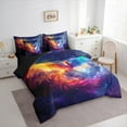 thumbnail image 3 of Castle Fairy Red Fire Phoenix Bedding Comforter Set,Animal Full Bedding Set, 3 of 8