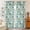 Halloween Cat Spider Teal Pattern, variant on Halloween Pumpkin Monster Sheer Curtains, Voile Drapes with Dual Rod Pocket, Easy Install Gifts for Living Room Bedroom,42"x63"