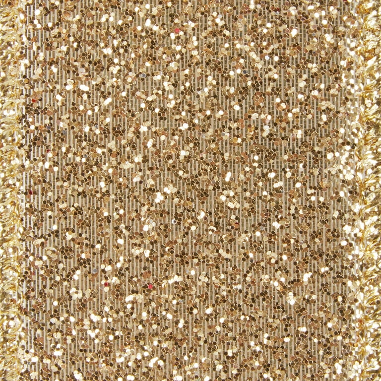 Offray Ribbon, Gold 1 1/2 inch Wired Edge Metallic Ribbon, 9 Offray Ribbon, Gold 1 1/2 inch Wired Edge Metallic Ribbon, 9