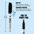 thumbnail image 3 of Hilroy Marqueurs permanents, marqueur permanent, faible odeur, pointe fine, noir, paquet de 36, 3 of 6
