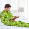thumbnail image 4 of Mens Pajamas Set, St Patrick's Day7 Button Down Long Sleeve Loungewear Sleepwear Pjs sets for Men, 4 of 5