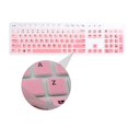 thumbnail image 4 of Keyboard Protector for KB216 Wired Keyboard Compatible Ultra Thin Waterproof Pink Silicone Cover Fits US Layout, 4 of 5