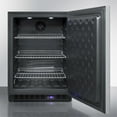 thumbnail image 3 of Frost-free built-in undercounter all-freezer for residential use, with factory installed icemaker, stainless steel wrapped exterior, and horizontal handle, 3 of 4