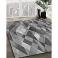 thumbnail image 3 of Ahgly Company Tapis Rectangulaire d'Intérieur Lavable en Machine Gris Transitionnel, 5 Pieds x 7 Pieds, 3 of 7