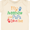 thumbnail image 4 of Inktastic Meemaw and Papa Love Me Boys or Girls Baby Bodysuit, 4 of 5