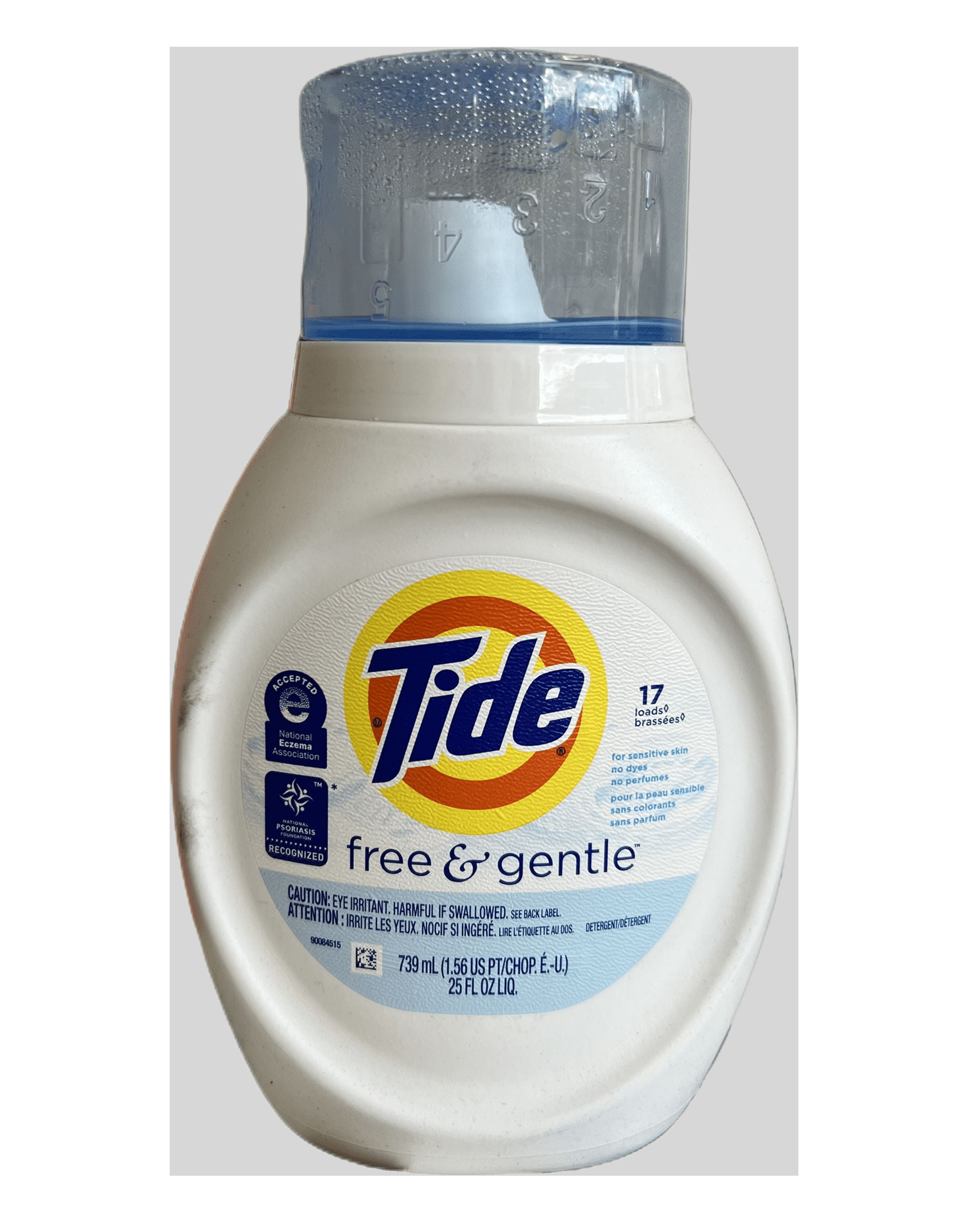 Tide Liquid Laundry Detergent Free & Gentle 25 oz 17 Loads