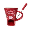thumbnail image 2 of Chocolate Melting Cup,3PC Ceramic Chocolate Fondue Mug,Personal Chocolate & Cheese Melt Mugs,Heat Resistant Ceramic Fondue Tumbler,Mini Tea Light Fondue Pot for Date Night,Birthday,Dessert Dips, 2 of 4