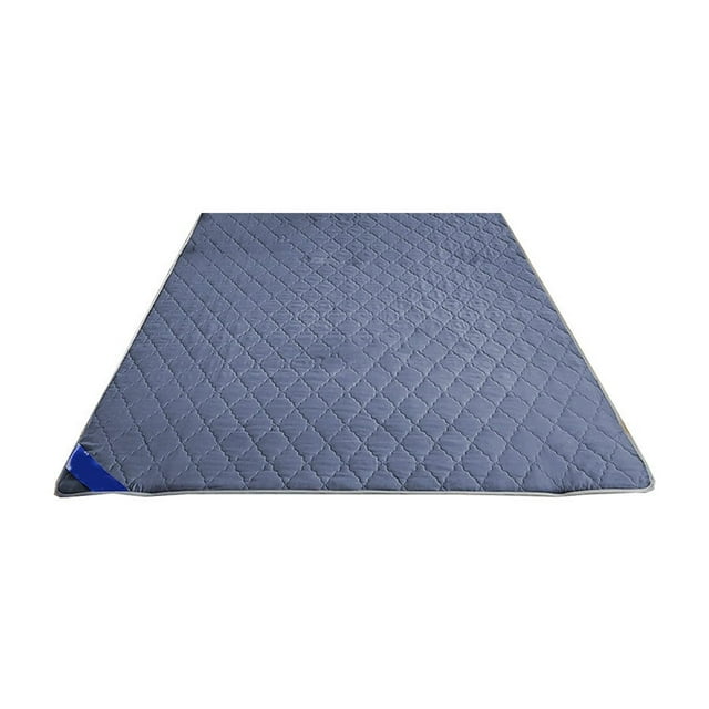 WLOELOEW Waterproof Mattress Protector Quilted Fitted Cover Dust Proof Soft And Breathable Bed Pad Cover For Cozy Sleep Blue Cotton Mattress Cover Blue