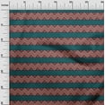 thumbnail image 2 of oneOone Georgette Viscose Fabric Floral & Chevron Block Print Fabric By The Yard 42 Inch Wide, 2 of 4