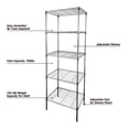 thumbnail image 4 of WorkPro 5-Tier Chrome Slim Wire Shelving, 4 of 12