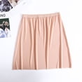 thumbnail image 5 of Defitshape Women's Seamless Half Slip Skirt Elastic Petticoat Summer Casual Mid Rise Elastic Waist Fall Lightweight Short Underdress Pink Large-X-Large, 5 of 5