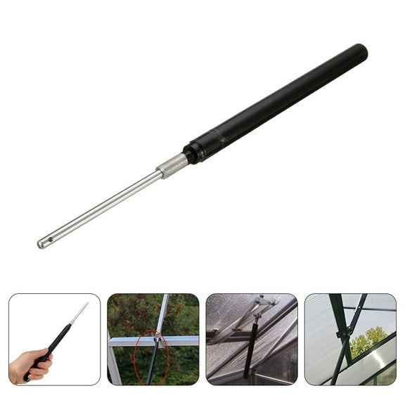 HEANUJJ Automatic Greenhouse Window Opener Black Metal Vent Roof Pole for Gardening