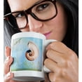 thumbnail image 2 of 3drose, Beautiful Shell Aqua Beach Theme Art, 11oz Mug, 2 of 6