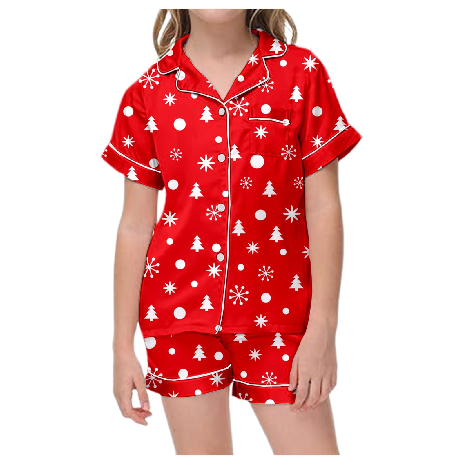 Pyjama 2 Pièces Fille - Manches Longues, Coton Doux - Tailles 18 Mois à 16 Ans - Noël/Hiver - 14