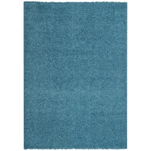 Rugnur Maxy Home French Blue Shag Accent Rug Doormat Single Solid Color (1'8 x 2'7) by Overstock