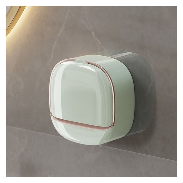 Jabonera impermeable montada en la pared con bandeja de drenaje for ducha, baño, bañera