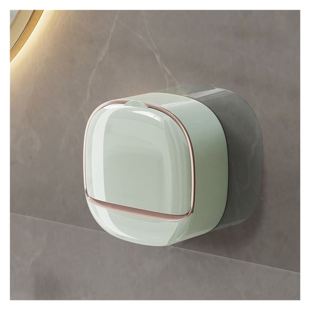 Jabonera impermeable montada en la pared con bandeja de drenaje for ducha, baño, bañera
