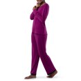thumbnail image 2 of Fruit of the Loom Women's Sleep Soft & Breathable Long Sleeve Top & Pant Set, Sizes S-4X, 2 of 19