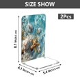 thumbnail image 2 of Wobogo Starfish Seashell on Beach Acrylic Bookends Clear L-Shaped Book Holder with Non-Slip Pads for Books Files Magazines CD DVD 5.4×4.1×8.1in, 2 of 6