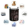 thumbnail image 6 of Balery Spider with Skull Round Laundry Basket with Handles Waterproof Freestanding Laundry Hamper for Clothes Toys in the Dorm and Family-Small, 6 of 8