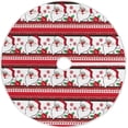 thumbnail image 1 of FMSHPON Christmas Santa Claus Berry Snowflakes Xmas Christmas Tree Skirt Stand Mat for Holiday Party Decoration Indoor Outdoor 48 inches, 1 of 6