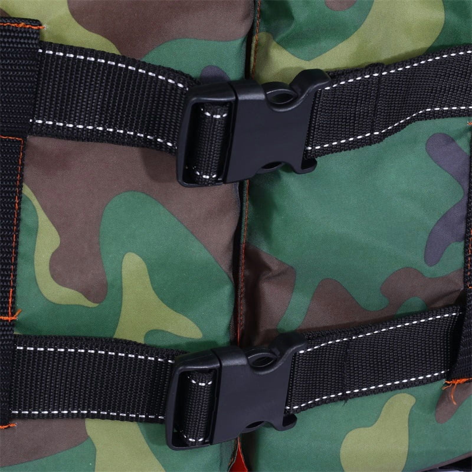 2025 Two-way wear adult camouflage life jacket for swimming, rafting, flood prevention, fishing, life jacket, flood relief, one size fits all