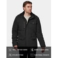 thumbnail image 5 of WenVen Men's Coat Winter Puffer Coats Fleece Parka Jackets Winter Outerwear Coat Black L, 5 of 7