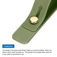 thumbnail image 4 of Uxcell 2 Pcs Phone Loop Finger Holder Silicone Phone Strap Grip Holder for Most Smartphones Dark Olive Green, 4 of 6