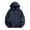 Dark Blue, variant on Young Adult Fashion Black Hoodie Mens Hooded Puffer Hoodie Men Waterproof Fall Hoodies Casual Pullover Hoodies Lightweight Lined Hoodies With Hood