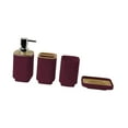 thumbnail image 2 of simhoa 4 Pieces Bathroom Accessories Set Home Farmhouse for Family Vanities Wedding Red, 2 of 8
