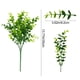 thumbnail image 3 of Hojas de eucalipto artificiales | Tallos de follaje artificial | Plantas de plástico de 7 ramas para decoración del hogar | Paquete de 5 arreglos de follaje realista, 3 of 7
