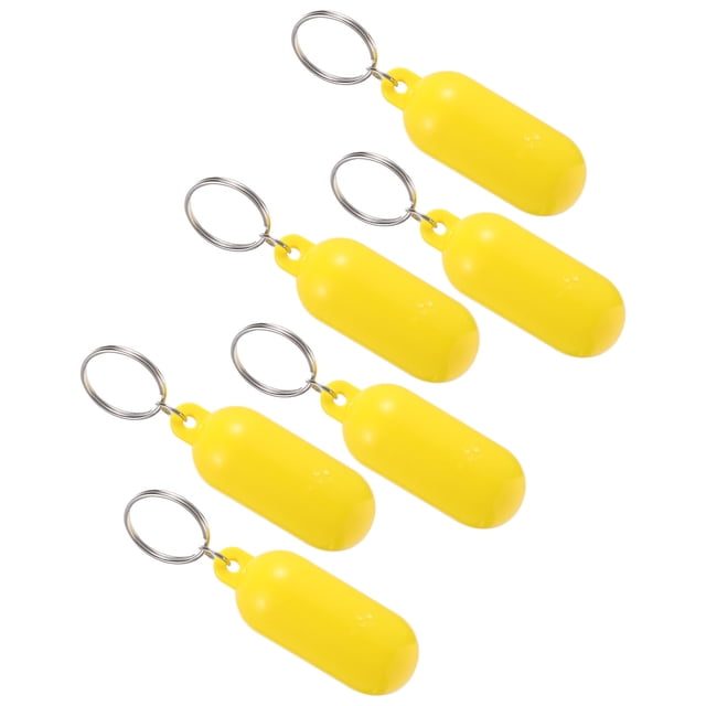 unbranded 6Ud Llaveros Flotantes En Amarillo Para Llaves Con Materiales ABS Y Aleación Resistentes