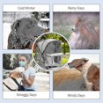 thumbnail image 3 of Pawhut Housse de Pluie pour Poussette de Chien avec Entrée Arrière, Protection, pour Poussette de Chien_k05 Ll, 3 of 4