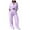 Light Purple, variant on vigerkar Linen Two Piece Set Women Pants Casual Outfits Wide Leg Pants Long Sleeve Button Down Shirt Lounge Streetwear Sets Yellow, L