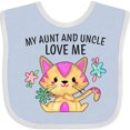 thumbnail image 3 of Inktastic My Aunt and Uncle Love Me with Cute Kitten and Flowers Boys or Girls Baby Bib, 3 of 4