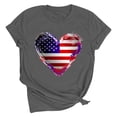 thumbnail image 2 of Vetsdori Patriotic T Shirts for Women Red White and Blue USA Years Anniversary Pullover Short Sleeve Summer,Casual Independence Day Graphic Fourth of July Womens Shirts Crew Neck, 2 of 7