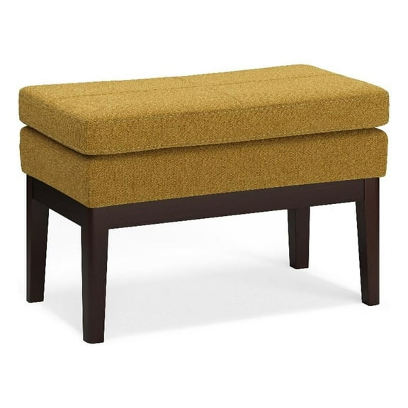 Pemberly Row 26" WD Mid-Century Design Ottoman Bench in Marigold