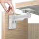 thumbnail image 1 of 10 cerraduras de seguridad para gabinetes a prueba de niños y bebés, fáciles de instalar, sin perforaciones ni llaves, paquete de 10, 1 of 4