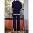 thumbnail image 4 of Pantalón de Punto de Corta Azul Marino L, 4 of 7