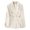 White, variant on Hot6sl Casual Blazer for Women Womens Solid Color Casual Long Sleeve Lapel Button Blazer Jacket