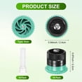 thumbnail image 3 of Uxcell 16-Pack 4A Variable Arc Nozzle, 0.94 in Sprinkler Heads Replacement 3~4 Foot Radius with 16 Filter for Lawns [Black & Green], 3 of 6
