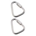 thumbnail image 3 of Transemion Portable Outdoor Carabiner Keychain Stainless Steel Quick Link 8mm 2Set, 3 of 6